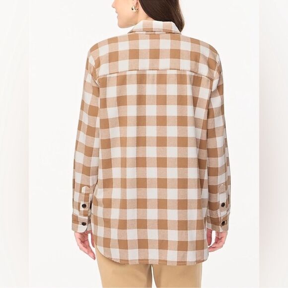 J. CREW Flannel Button Front Shacket *NEW* - Picture 4 of 14